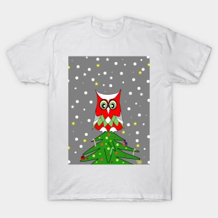 TREE Top Christmas Owl T-Shirt